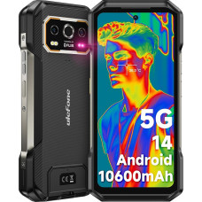 Ulefone Armor 27T Pro 5G väljas mobiiltelefoni soojuskaamera, 24GB + 256GB 10600mAh väljas nutitelefon ilma lepinguta Android 14, 50MP + 64MP öine nägemine 6.78 tolli 120Hz nutitelefon Dual