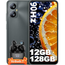 Blackview A52 Pro (12GB + 128GB) nutitelefon ilma lepinguta, 5180 mAh 90Hz/6,52-tolline HD+ mobiiltelefon Odav, 13MP + 5MP kaamera, Octa-Core/Sõrmejälg/3,5 mm Jack/GPS/OTG Dual SIM 4G Simlock-free