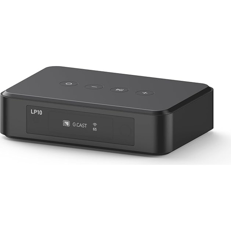 Arylic LP10 traadita muusikastriimer, toetab AirPlay 2, Google Cast, Apple Home ja Spotify & Tidal Connect mitmeid striimimisvõimalusi, 5G WiFi ja Bluetooth eelvõimendi koos rakendusega, kaugjuhtimispuldiga