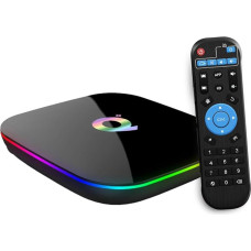 Android 10.0 TV Box, Q Plus TV Box 2GB RAM 16GB ROM H616 Quad Core Cortex-A53 protsessoriga Android TV Box, toetus HD 6K 3D 2.4GHz WiFi 10/100m Ethernet