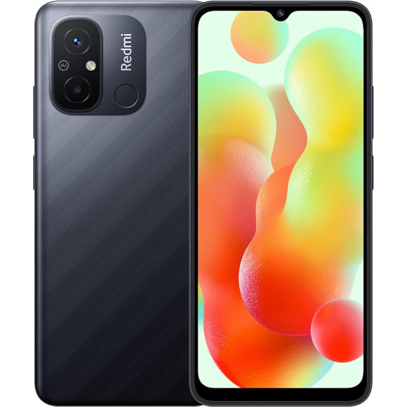 Xiaomi Redmi 12C nutitelefon 3GB/64GB 6.71-tolline ekraan 5000mAh 10W kiirlaadimine (grafiithall)