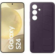 Samsung Galaxy S24 AI nutitelefon, 8 GB RAM, 256 GB mälu, kollakas kollane, 3-aastane tootja garantii + tumelillat värvi käepidemega ümbrik