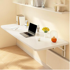 Kokkupandav laud seinale, laud kokkupandav, ujuv laud, kõrge laud kokkupandav, kokkupandav seinariiul, kontorisse, koju, kööki (värv : valge, suurus : 15.7x47.2in/40x120cm)