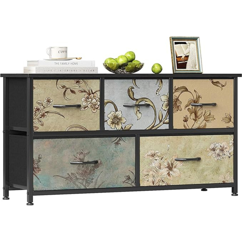 Flrrtenv 5 sahtliga kapp Magamistuba kapp TV Stand Kangas sahtlid Kappide sobib magamistoas elutuba kapis must puidust top