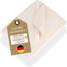 NULANI HOME® Topperid kahest pakist Molleton Toppers Made of Organic Cotton 90 x 200 cm - Quality Product Made in Germany - 2 madratsikaitsmed Skin-Friendly - 2 madratsitopperid voodimadratsile
