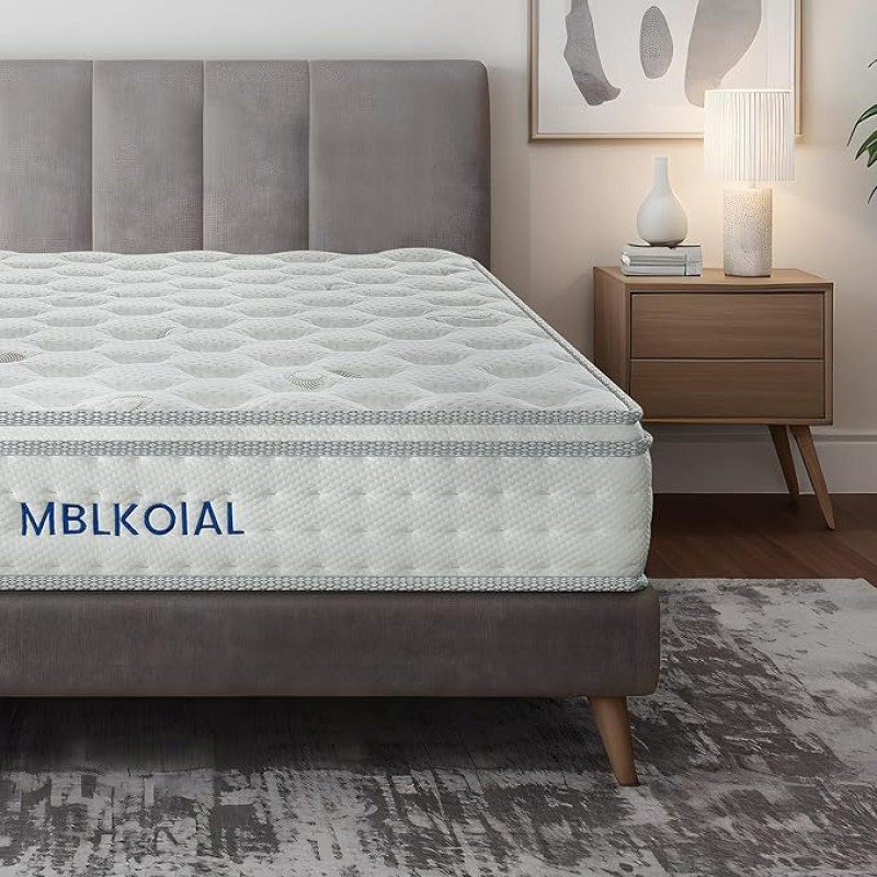 MBLKOIAL madrats 140 x 200 cm 7-tsooniline kõrgus 25 cm vedrumadrats ortopeediline tasku vedrumadrats kõvadus H3 Öko-Tex sertifitseeritud madrats täiskasvanutele