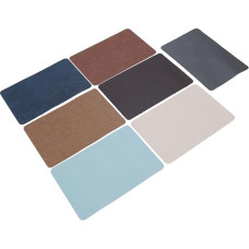 HUSHUI 7 PC PU Leder -Tischematen Set 45x30 cm, Anti -Slip, Hitzesicher, Reversibel, Esstischmatte für Küche, Esszimmer, HUSHUI 7 PCs PU Leder -Tischematen Set 45x30 cm, Anti -Slip, Hitzesicher, Reversibel, Esstischmatte für Küche, Esszimmer