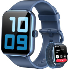 Blackview Smartwatch Mehed Naised Telefoni funktsiooniga (helistada / vastu võtta) / sõnumite meeldetuletus, spordikell 100+ spordirežiimiga, spordikell, südame löögisageduse unemõõtja, sammuloendur, nutikell arukale inimesele