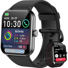Blackview Smartwatch Mehed Naised Telefoni funktsiooniga (helistada / vastu võtta) / sõnumite meeldetuletus, spordikell 100+ spordirežiimiga, spordikell, südame löögisageduse unemõõtja, sammuloendur, nutikell arukale inimesele