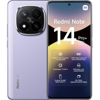 Xiaomi Redmi Note 14 Pro+ 5G nutitelefon, 12 + 512 GB, lilla, 200 MP professionaalne AI-kaamera, IP68, 120 W hüperlaadimine, AI-funktsioonid (laadur ei kuulu komplekti)