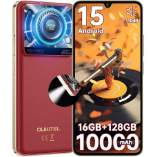 OUKITEL C60 mobiiltelefon ilma lepinguta Android 15-16GB + 128GB nutitelefon ilma lepinguta 10000mAh 6,88-tolline 90Hz ekraan 120LM taskulamp, kõlar 13MP + 5MP kaamera, GPS, Dual SIM Simlock-free mobiiltelefon