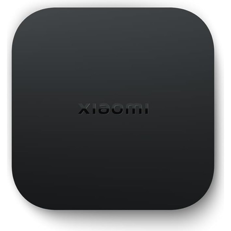 Mi TV Box S (2. põlvkond), 4K Ultra HD Smart Streaming Media Player 2GB RAM + 8GB ROM ja 360° Bluetooth ja IR puldiga, toetab Google TV ja Chromecast sisseehitatud, Dolby Vision, HDR10+.