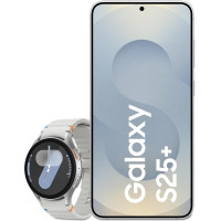 Samsung Galaxy S25+ AI nutitelefon Galaxy AI-ga, 12 GB RAM, 512 GB mälu, hõbedane varju, 3-aastane tootja garantii + Galaxy Watch7 nutikell.