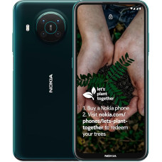Nokia X10 6,67-tolline Android UK SIM-vaba nutitelefon 5G ühenduvusega - 6 GB RAM ja 64 GB mälu (Dual SIM) - Forest Green