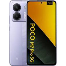 Xiaomi Poco M7 Pro 5G nutitelefon, 8+256GB, 50MP peakaamera OIS-iga, 5110 mAh aku (tüübid), IP64, funktsioonid A, ilma laadijata (lilla, 8+256G)