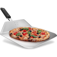 RoyalFay roostevabast terasest pitsakoorik - kokkupandav pitsakoorik kokkupandava käepidemega - pitsaserveri ahju, grilli ja pitsakivi jaoks