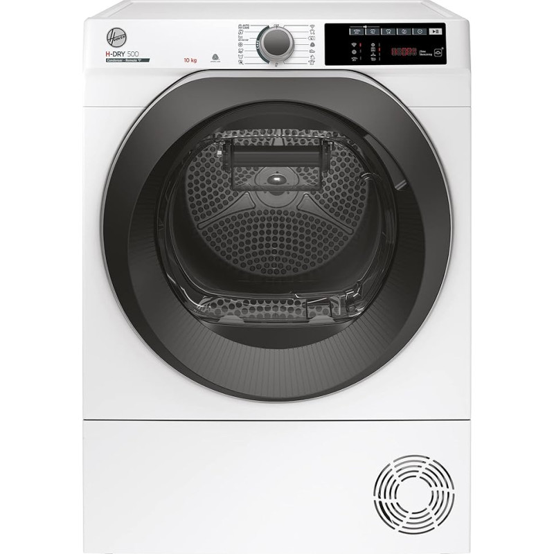 Hoover H-DRY 500 ND C10TSBE-S Condenser Dryer / 10 kg / Smart Operation with WiFi + Bluetooth / AquaVision Condensation Water Container with Optical Fill Indicator Directly in Porthole/Symbol Aperture
