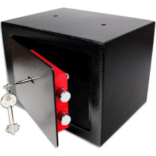 Schramm® Safe Safe with Lock Mini Safe Wall Safe Furniture Safe Wall Safe with Key Black