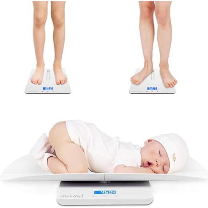 Digital Baby Scales 50 g to 100 kg | Children's Scales | Baby Scales | Baby Scales | Nursing Scales Baby - with Holding Function and Removable Attachment