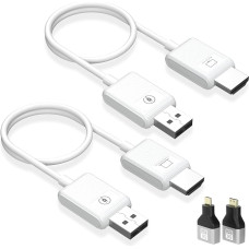 PWAYTEK traadita HDMI saatja ja vastuvõtja, 30M/98FT ulatus, 2.4G/5G Dual Band 1080P HD striimimiseks sülearvutist / arvutist telerisse / projektorisse - Plug & Play