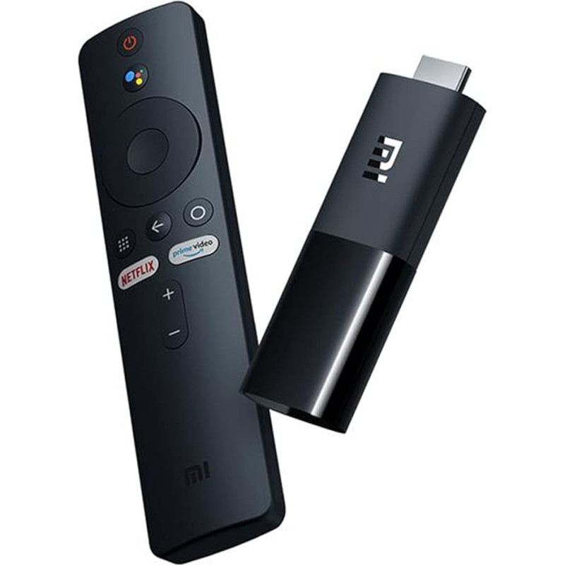 Xiaomi Mi TV Stick Bluetooth-puldiga koos Google assistendiga ja Netflix + Prime Video Speed Name nupuga (Android TV 9.0 koos Google Playstore'iga, Smart Cast, Dolby ja DTS Surround Sound, WiFi)