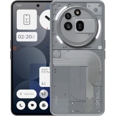 Nothing Phone (3a) Pro 256 GB - mobiiltelefon 50 MP periskoopkaamera, 50 MP põhikaamera, 60x ultrasuum, oluline ruum, 12 GB RAM, pikk aku ja 6,77-tolline FHD+ AMOLED-ekraan - hall