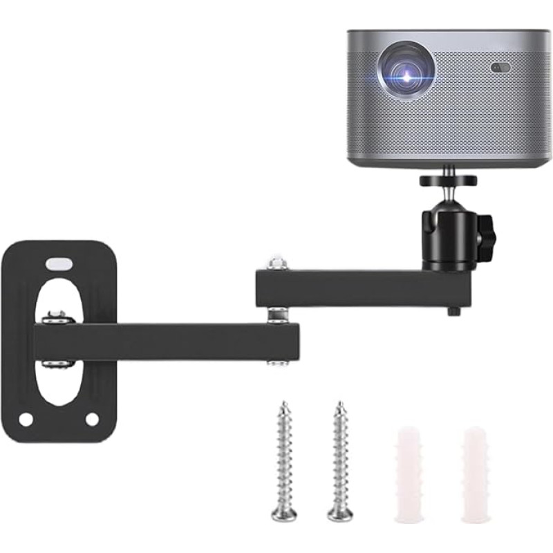 inkihuit projektori seinakinnitus, universaalne projektori laekinnitus, metallist projektori kinnitused, 360 kraadi reguleeritav, seinakinnitus projektorile, valveseadmetele, 1 komplekt