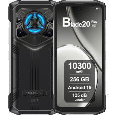 DOOGEE Blade20 Play 5G välistelefon, 125 dB, 10300 mAh, 32 GB + 256 GB, ekraan 6,6-tolline HD+ 90 Hz, 50 MP kaamera, okta-tuumaline 6 nm, Triplo pesa, NFC, välistelefoni ilma lepinguta, Android