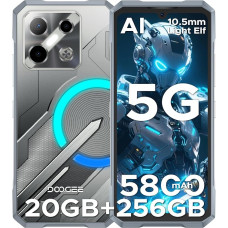 DOOGEE Blade GT Play 5G välitingimustes kasutatav mobiiltelefon ilma lepinguta, LED valgusefektiga, Dimensity 7025, 20GB + 256GB/2TB TF, 6,72-tolline FHD + 120Hz Ultra Thin Outdoor Smartphone, 50MP / sõrmejälg / näotuvastuse tuvastamine