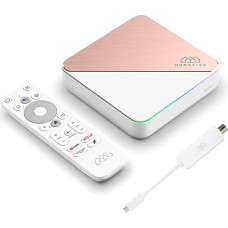 Nonic Homatics Box R 4K Plus Android TV Box + DVB-C/T2 tuuner - Smart TV vastuvõtja, Google Certified, Dolby Atmos, Netflix 4K, Prime Video 4K, Disney+ 4K, WiFi HDMI kaabel.
