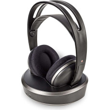 Nedis HPRF210BK Juhtmevabad kõrvaklapid | Raadiosagedus (RF) | Over-ear | Laadimisalus | Must / hõbedane