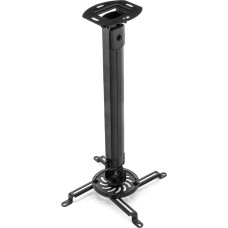 deleyCON MK-W-51 universaalne projektori hoidja laepealne kinnitus +/- 15° kallutatav ja 360° pööratav - kuni 13,5 kg - reguleeritav kõrgus 545mm-900mm - must