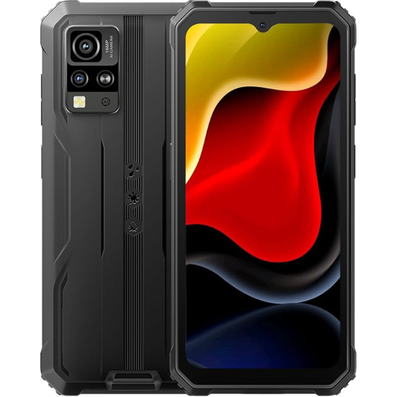 Blackview Android 15 mobiiltelefon ilma lepinguta BV4800SE, 12GB + 64GB (2TB laiendus), 6,56-tolline HD+, 16MP + 8MP kaamera, Dual SIM veekindel põrutuskindel IP68 nutitelefon, kinnasrežiim, GPS NFC