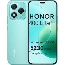 HONOR 400 Lite nutitelefon 5G, 256GB/8GB RAM, Simlock-vaba Android mobiiltelefon ilma lepinguta (108MP AI-kaameranupuga, 6,7-tolline ekraan, 5230mAh, Android 15, Dual SIM, NFC), Mars Green