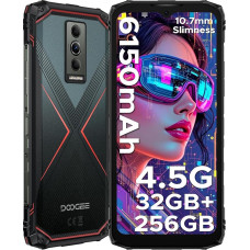 DOOGEE Blade 10 Pro Energy Android 15 välitelefoni ilma lepinguta, 32GB + 256GB + 2TB välitelefoni, 4.5G Dual SIM, 50MP Widevine L1, 6580mAh välitelefoni, 6.56 tolli 90Hz, Octa
