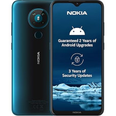 Nokia 5.3 6,55-tolline Android UK SIM-vaba nutitelefon 4 GB RAM-i ja 64 GB mäluga (Dual Sim) - Cyan (uuendatud)