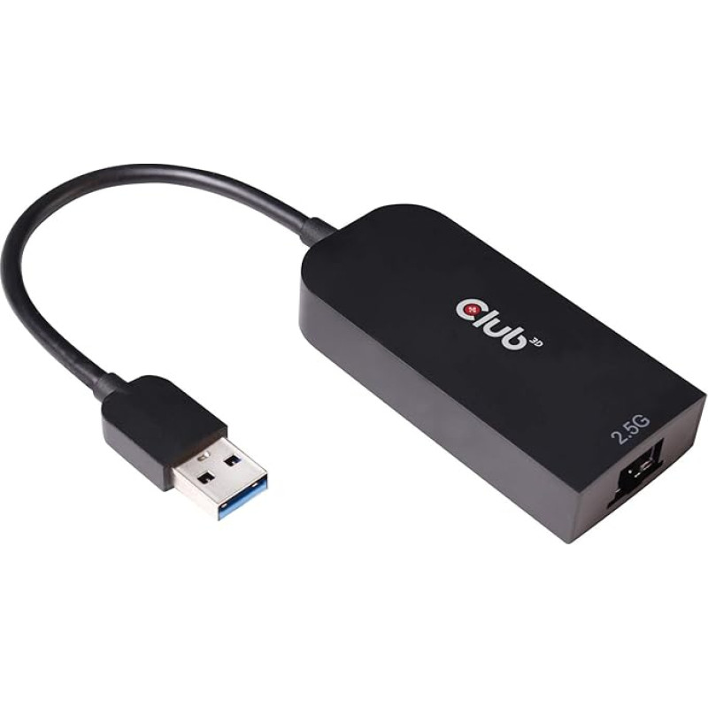 Club 3D CAC-1420 USB 3.2 Gen1 adapter A-tüüpi 2,5 Gigabit Ethernet M/F Must
