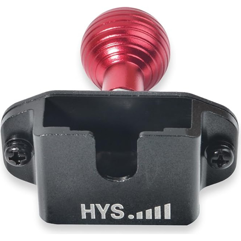 HYS käeshoitav raadiokinnitus, kõlarimikrofoni hoidja, CB-mikrofoni hoidja, mis ühildub PIN-kaja mikrofoni 4 Pin/6 Pin / dünaamiline CB-mikrofon, 25 mm / 0,98-tolline asendustarvik (must)