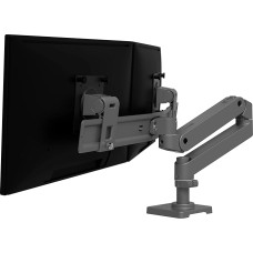 Ergotron LX Pro Dual Direct Monitor Arm, VESA lauaarvuti 2 monitorile kuni 27 tolli, 4,3 kg, Constant Force Technology, hall - 45-684-293
