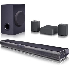 LG SQC4R 4.1 Soundbar (220W) koos juhtmevaba subwooferi ja tagumiste kõlaritega (Adaptive Sound Control, Bluetooth), must