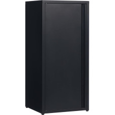 HollyHOME metallist hoiukapp, ühe uksega koridori külgkapp, magnetilise sulgemisega kontori hoiukapp, reguleeritavate riiulitega arhiivikapid elutuppa, mustas toonis