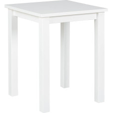 Inter Link - Puidust küljelaud - Väike laud naturaalse puidumassiiviga männipuidust - FSC sertifitseeritud - puidust laud kohvilaudana, diivanilaudana, elutoa lauana - 45 x 45 x 55 cm - valge