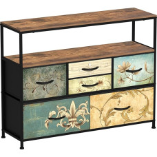 VEDECASA 6 riidest sahtliga kapp, boheemlaslik garderoobilaud, TV kapp magamistuppa, puidust laud, riidest sahtlid, metallraam elutuppa, magamistuppa, esikusse, esikusse