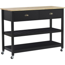 Navarino suur serveerimisvanker Country House stiilis must/heleda puidu värvi