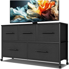 MYGIIVOVO kapp magamistuppa 5 riidest sahtliga, teleripult 4 rattaga, hoiustamise korraldaja elutuppa, lastetuppa (must)