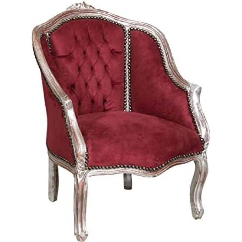 Biscottini barokne tugitool 80 x 57 x 63 cm | Louis XVI toolid | Barokkmööbel | Eriline stiilne tugitool | Barokne tugitool | Thron