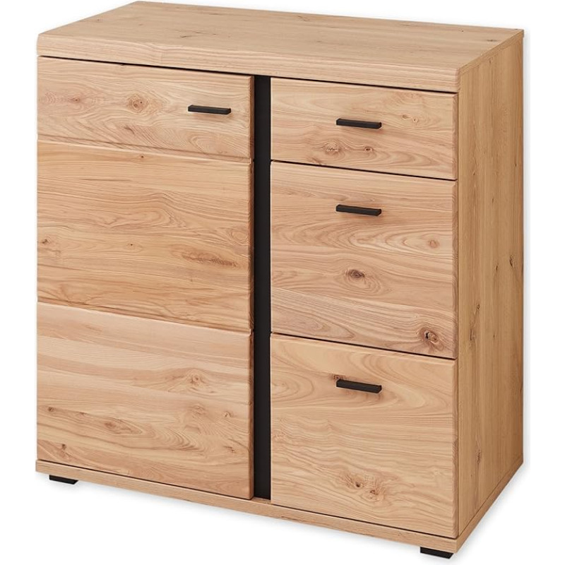 Sonos kapp puidust, vana tuhkpuu välimusega, FSC-sertifikaadiga, kaasaegne kapp, mis pakub palju hoiuruumi, 85 x 86 x 42 cm (B x K x S)