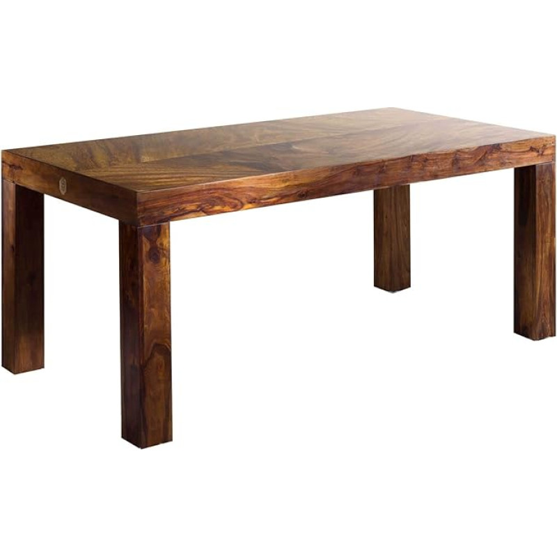 MASSIVMOEBEL24.DE Metro Life söögilaud täispuidust kuubik #171 Sheesham puit - mesi, lakitud, 180 x 90 cm, 4 jalaga, kohvilaud täispuidust laud