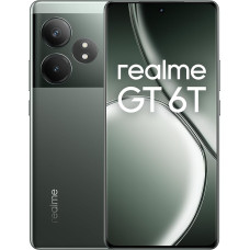 realme GT 6T 5G nutitelefon 8 + 256 GB, Snapdragon 7+ Gen 3 lipulaeva kiibistik, 120 Hz 6000 nit Hyper Display, 120 W Supervooc Charge, 5500 mAh massiivne aku, Sony 50MP OIS kaamera, Razor Green (no
