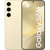 Samsung Galaxy S24+ AI nutitelefon, Android mobiiltelefon ilma lepinguta, 12 GB RAM, 256 GB mälu, 50 MP kaamera, pikk aku, kollane kollane värvus